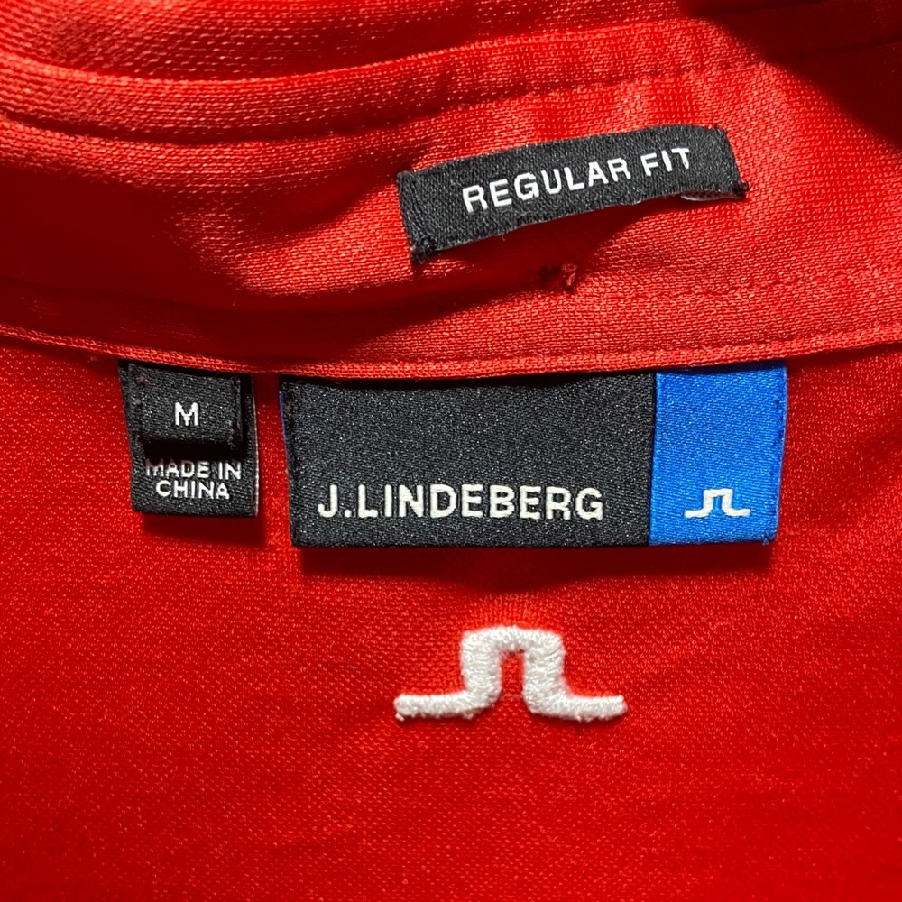 J.Lindeberg Bold Red Polo Shirt - Picture 2 of 3